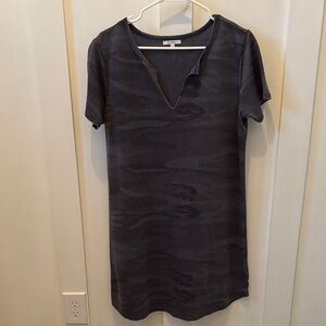 Z Supply Charcoal Camouflage Dress